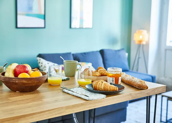 Be-3d - Joli 3 Pieces Equipe Pour 1-4 Pers Au 3eme Etage Au Centre De Mulhouse