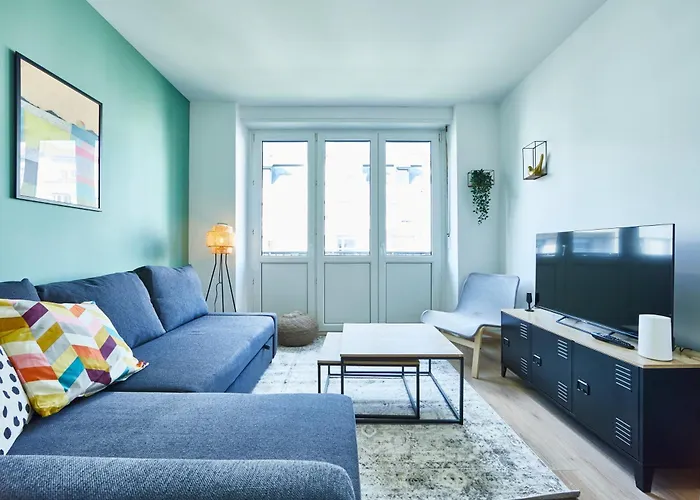 Be-3d - Joli 3 Pieces Equipe Pour 1-4 Pers Au 3eme Etage Au Centre De * Mulhouse