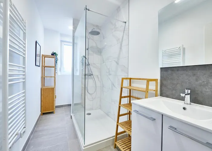 Be-3d - Joli 3 Pieces Equipe Pour 1-4 Pers Au 3eme Etage Au Centre De Mulhouse